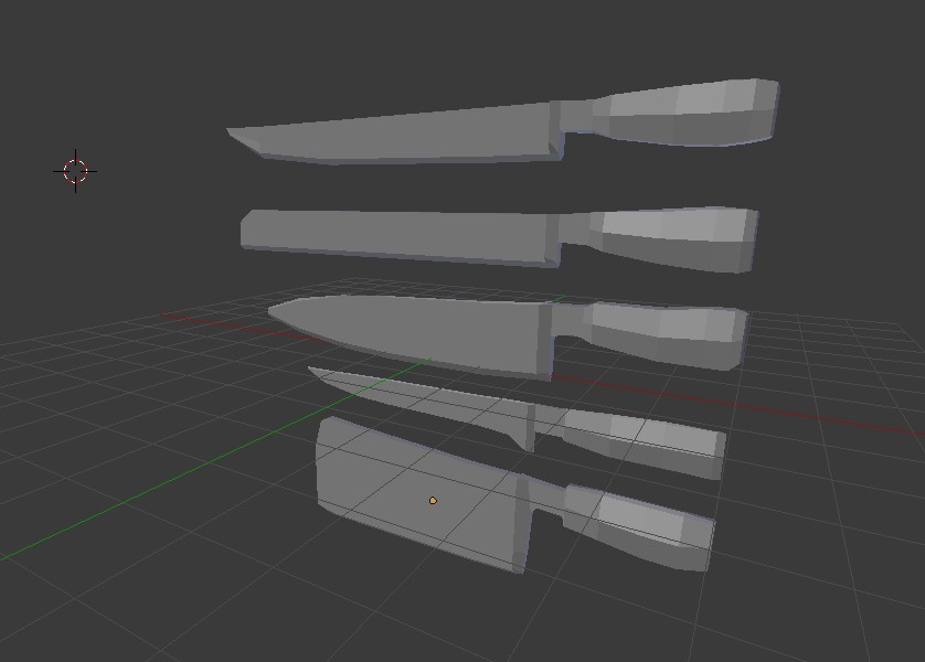 Low Poly Knifes preview image 1